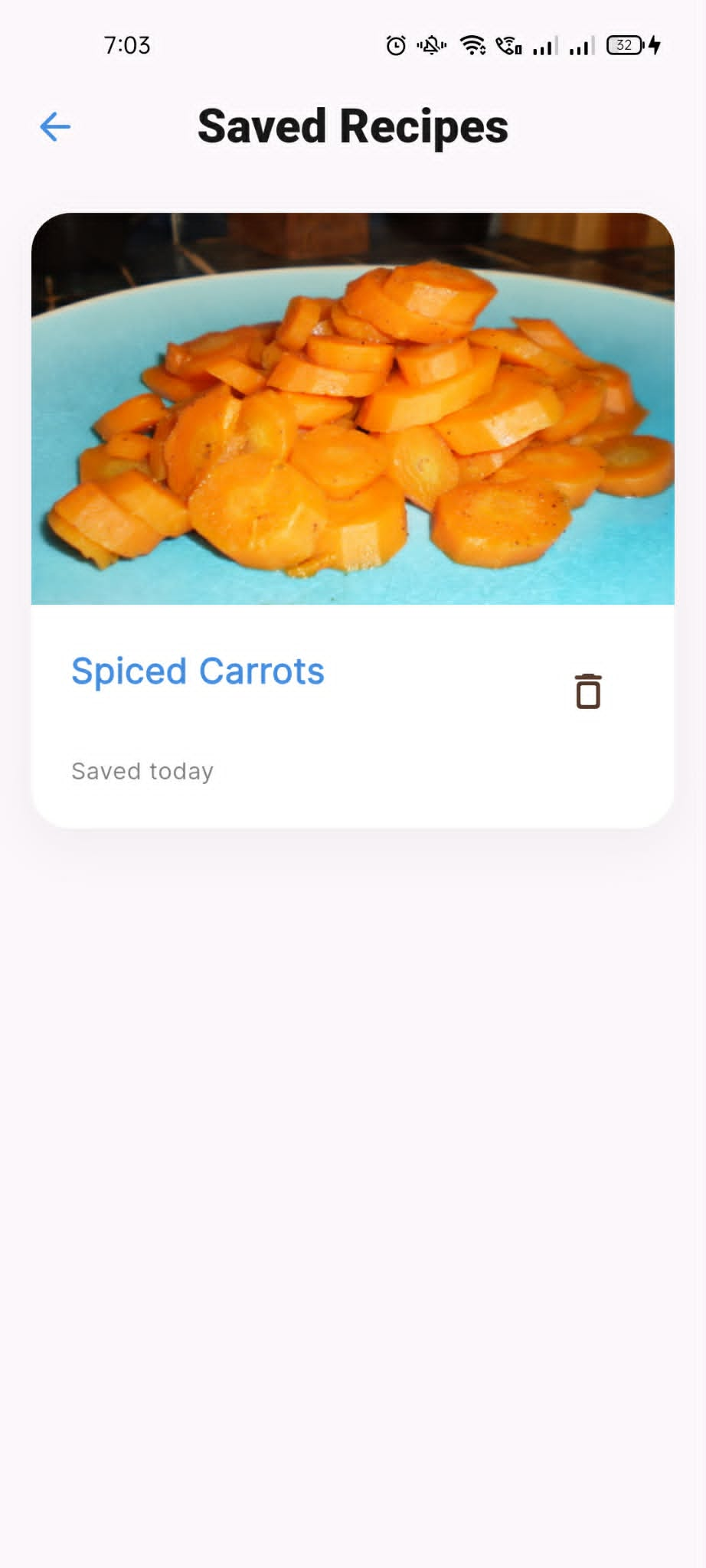 Saved Recipes
